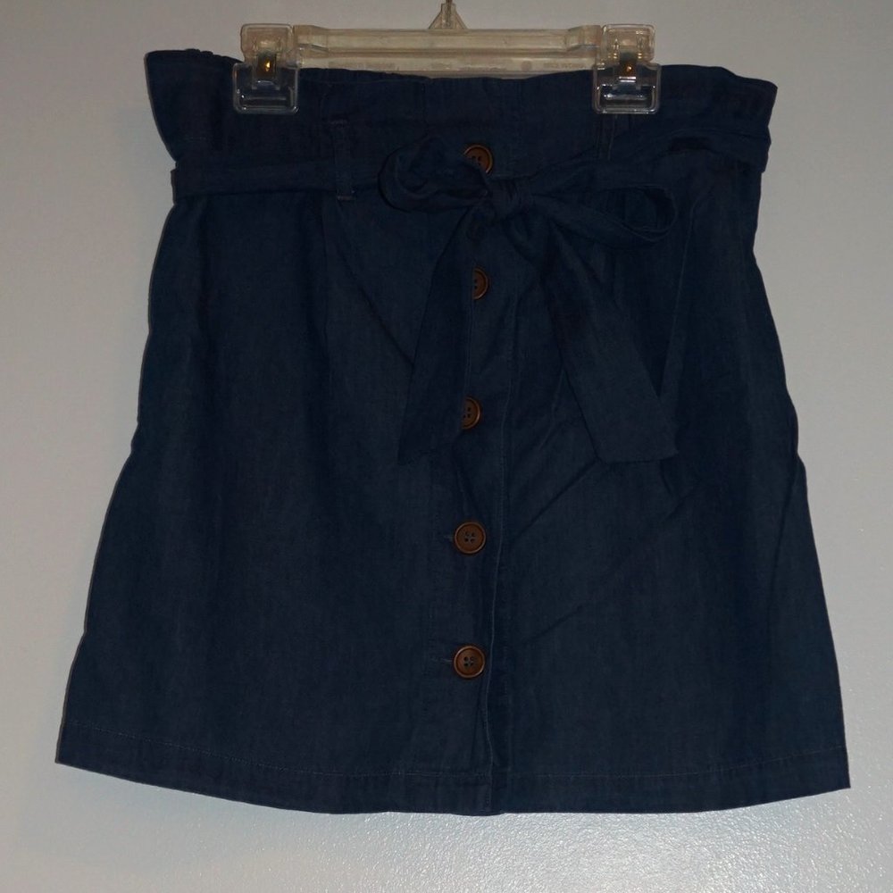 NWT - Blue Paperbag Mini Skirt from Francesca's